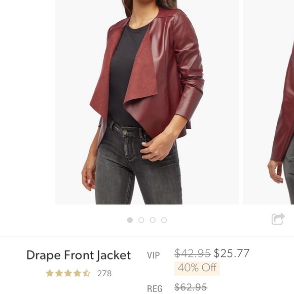 JustFab Leather jacket - Picture 3 of 3